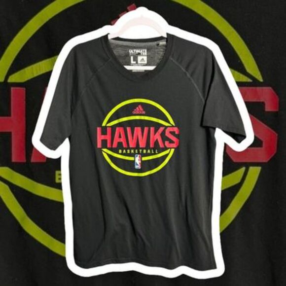 Atlanta Hawks NBA x Adidas Climalite Ultimate Tee - Men's Size M - Picture 4 of 9